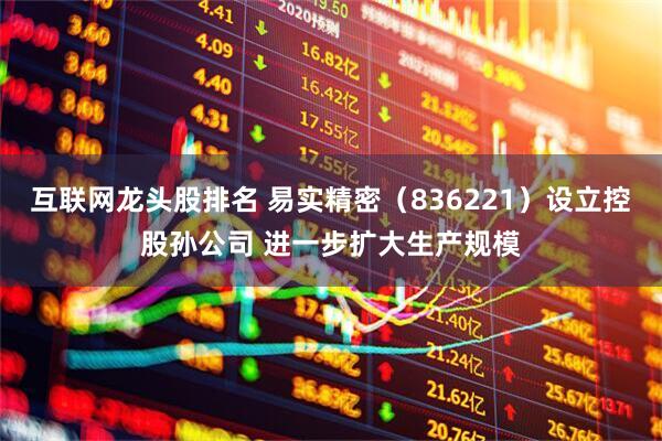 互联网龙头股排名 易实精密（836221）设立控股孙公司 进一步扩大生产规模