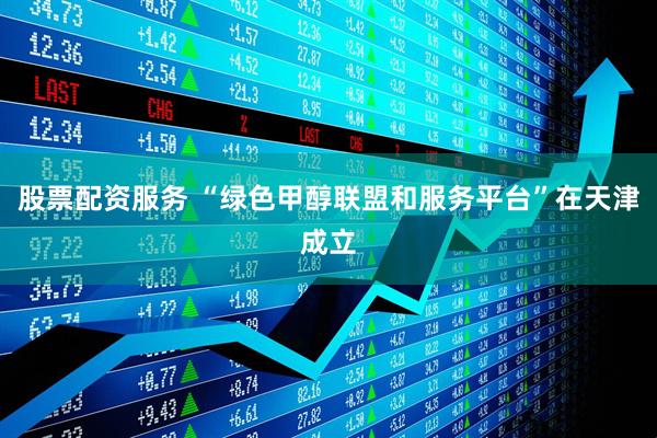 股票配资服务 “绿色甲醇联盟和服务平台”在天津成立
